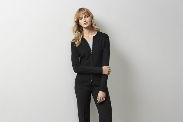 Ladies 2-Way Zip Cardigan