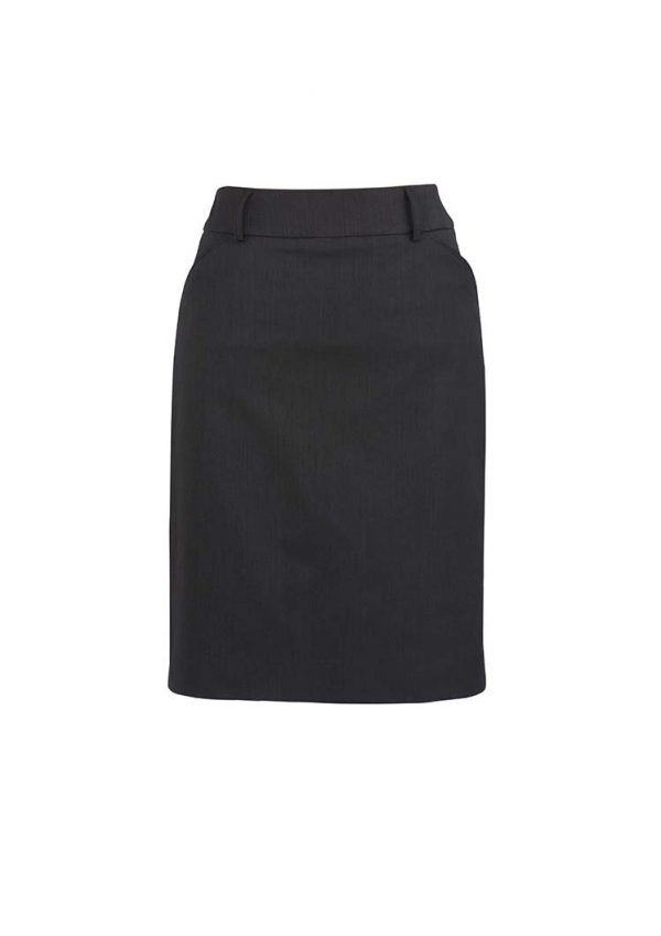 Womens Multi-Pleat Skirt - Charcoal