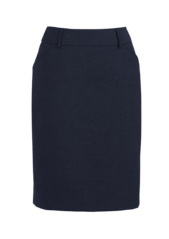Womens Multi-Pleat Skirt - Navy
