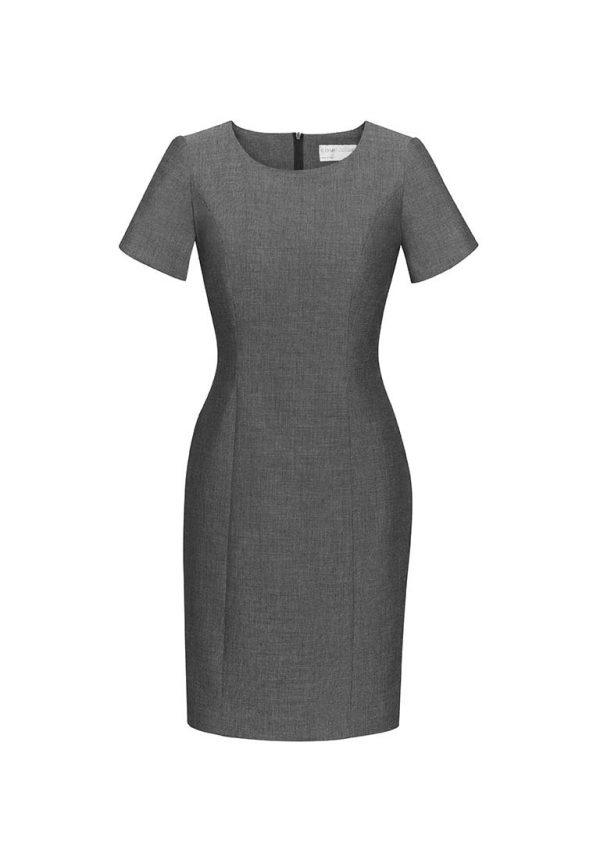 Womens Short Sleeve Dress - Grey
