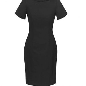 Womens Short Sleeve Dress - Black