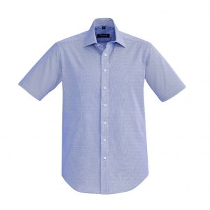 Mens Hudson Short Sleeve Shirt - Patriot Blue