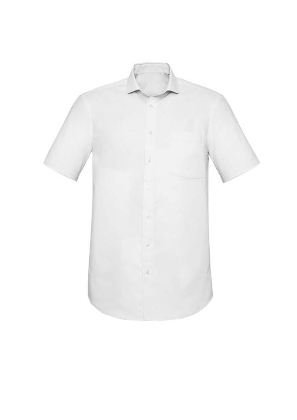 Mens Charlie Classic Fit S/S Shirt - White
