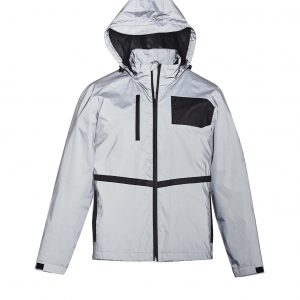 Unisex Streetworx Reflective Waterproof Jacket - Silver
