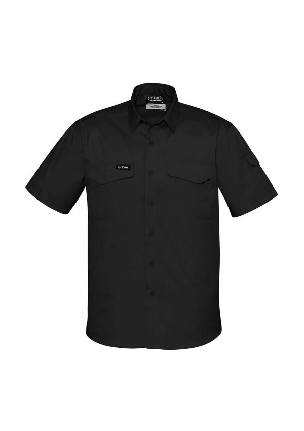 Mens Rugged Cooling Mens S/S Shirt - Black