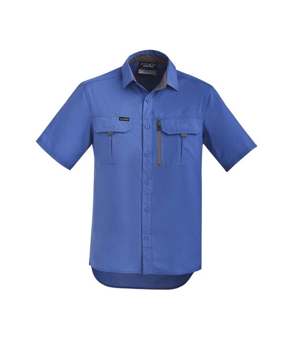 Mens Outdoor S/S Shirt - Blue