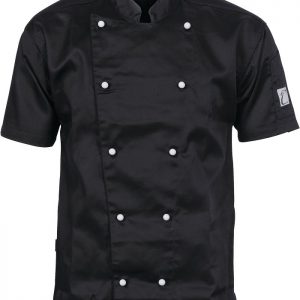Traditional Short Sleeve Chef Jacket - 1101 - Black