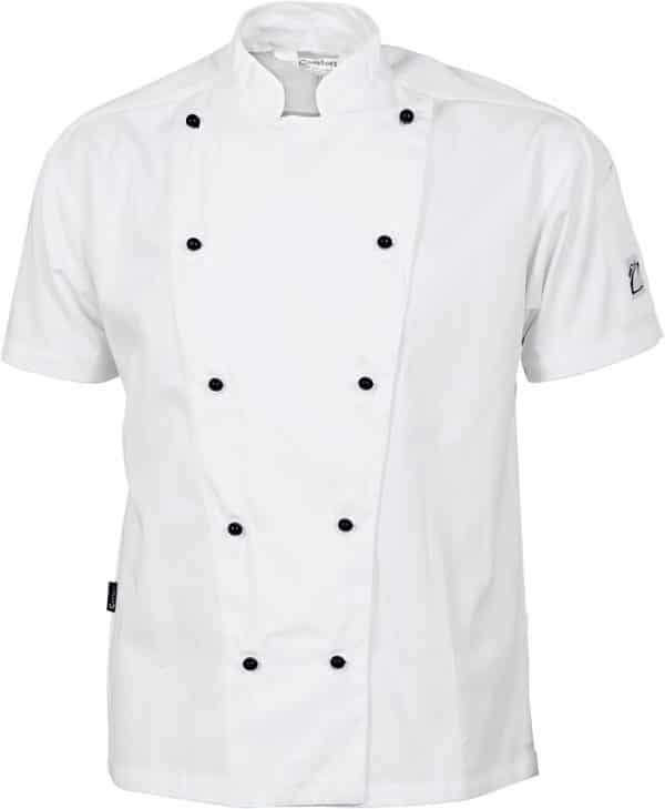 Traditional Short Sleeve Chef Jacket - 1101 - White