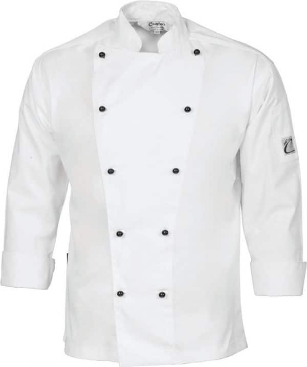 Cool-Breeze Long Sleeve Chef Jacket - 1104 - White