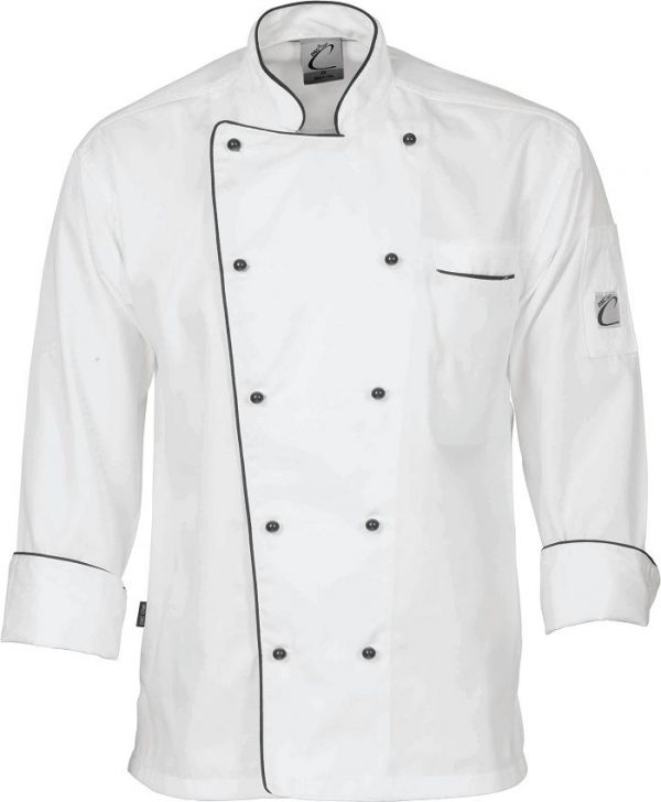 Classic Long Sleeve Chef Jacket - 1112 - White