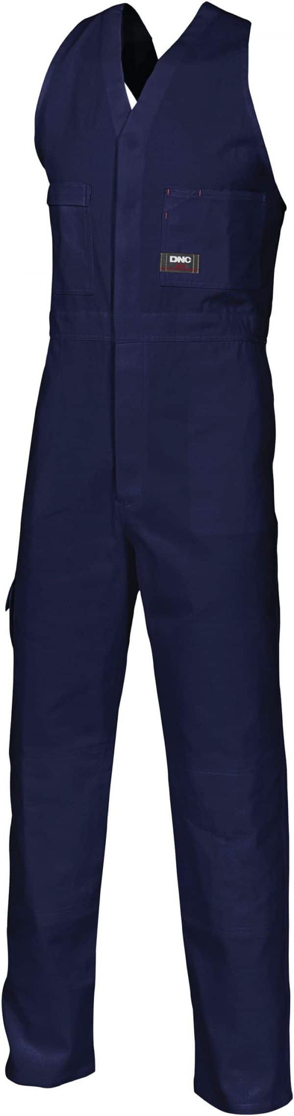 Mens Action Back Overall. 100% Cotton Drill. 311gsm. Regular Weight - 3121 - Navy