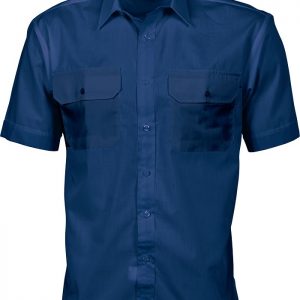 Mens Short Sleeve Work Shirt. 65% Polyester