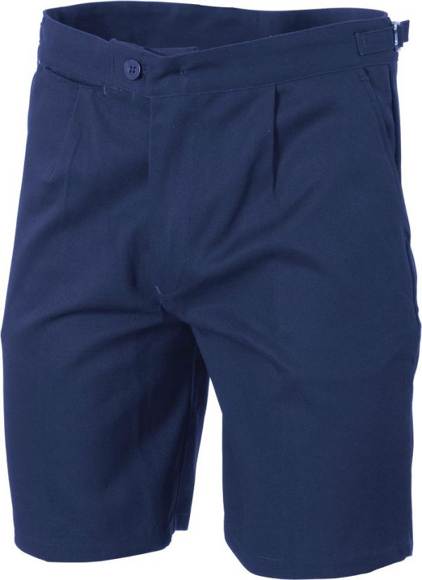 Mens Long Leg Utility Shorts.  100% Cotton. 311gsm. Regular Weight - 3307 - Navy