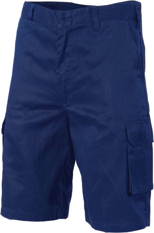 Mens Cargo Shorts. 100% Cotton. 265gsm. Mid Weight - 3310 - Navy