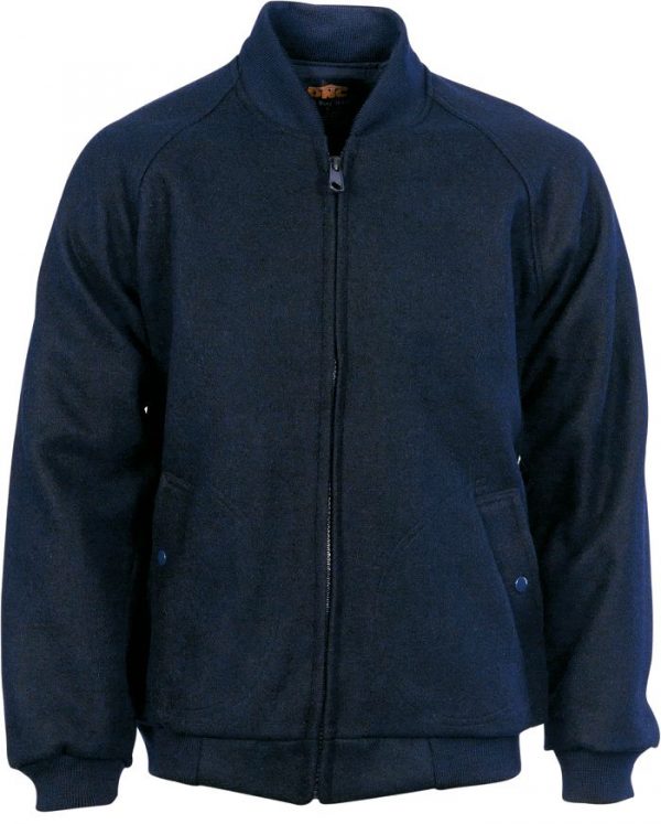 Bluey Jacket with Ribbing Collar & Cuffs. 90% Wool