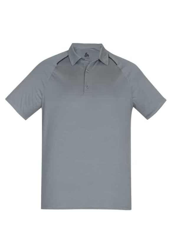 Mens Academy Polo - Silver/Charcoal