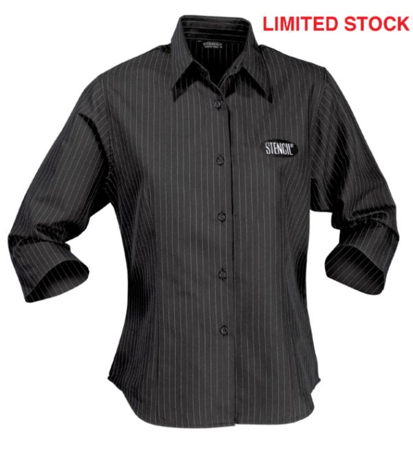 Ladies Pinpoint 3/4 Sleeve Shirt. 70% Cotton, 30% Polyester. (8 - 22) - 2125 - Image 2