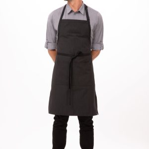 Bib Apron with Contrasting Ties