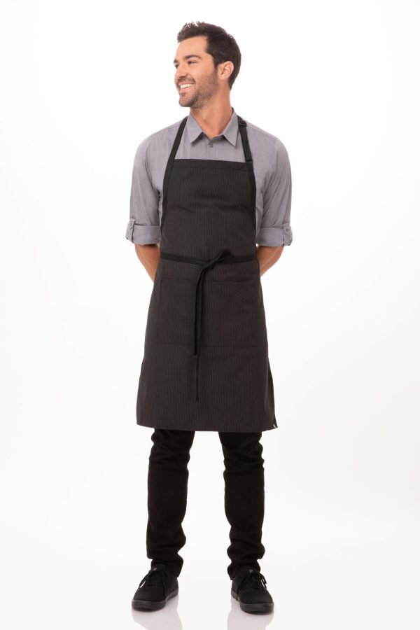 Bib Apron with Contrasting Ties