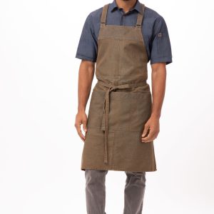 Uptown Cross-Back Bib Apron