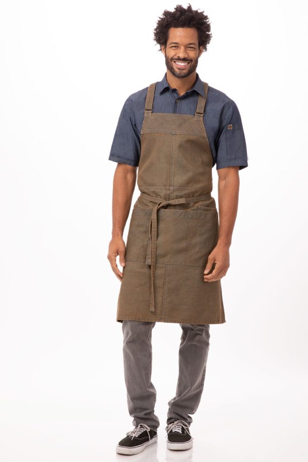 Uptown Cross-Back Bib Apron