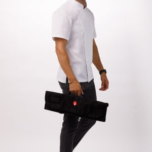 7 Pocket Black Knife Wrap Bag