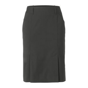 Ladies Poly Viscose Stretch Pleat Straight Skirt