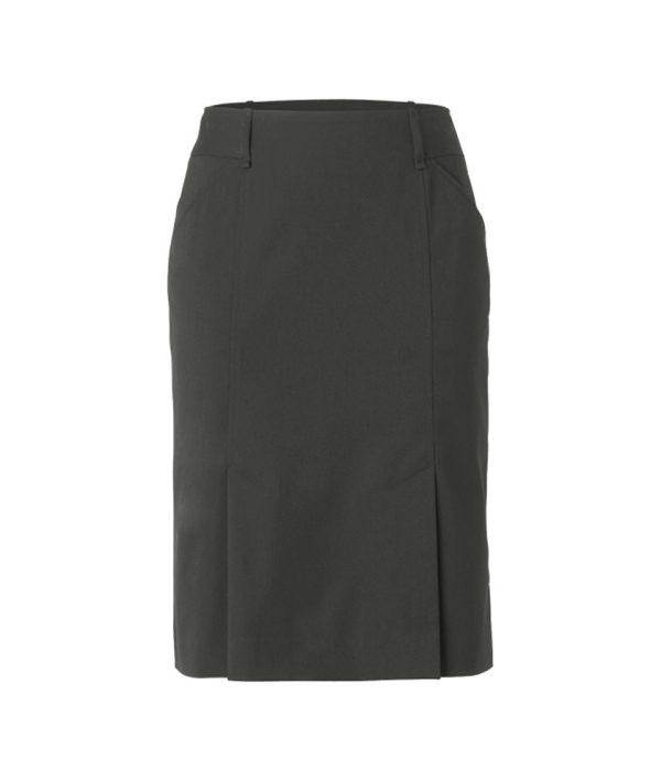 Ladies Poly Viscose Stretch Pleat Straight Skirt