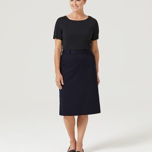 Ladies Viscose Gaberdine Secret Waist Skirt