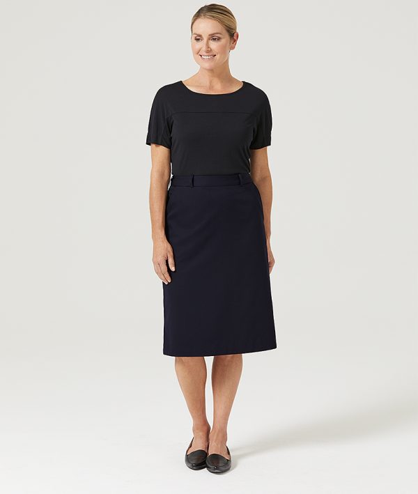 Ladies Viscose Gaberdine Secret Waist Skirt