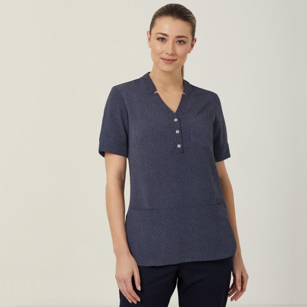 Ladies Silvi Spot Short Sleeve Tunic