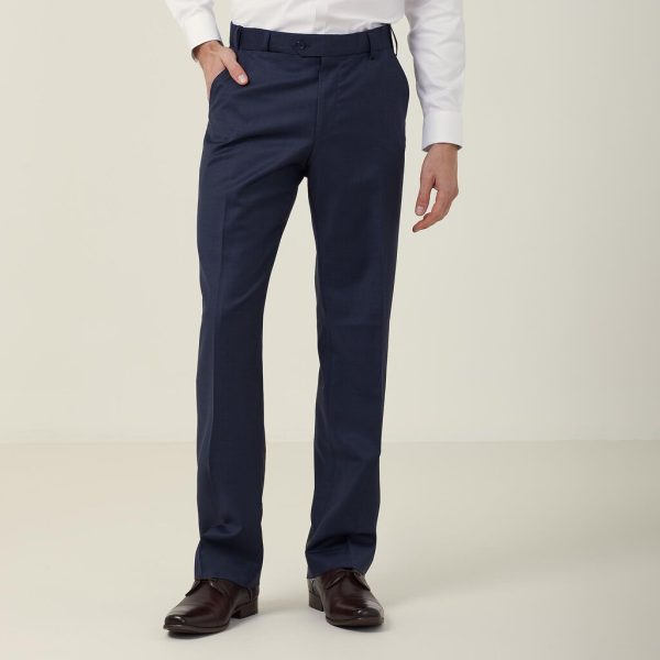 Mens Sharkskin Flat Front Pant