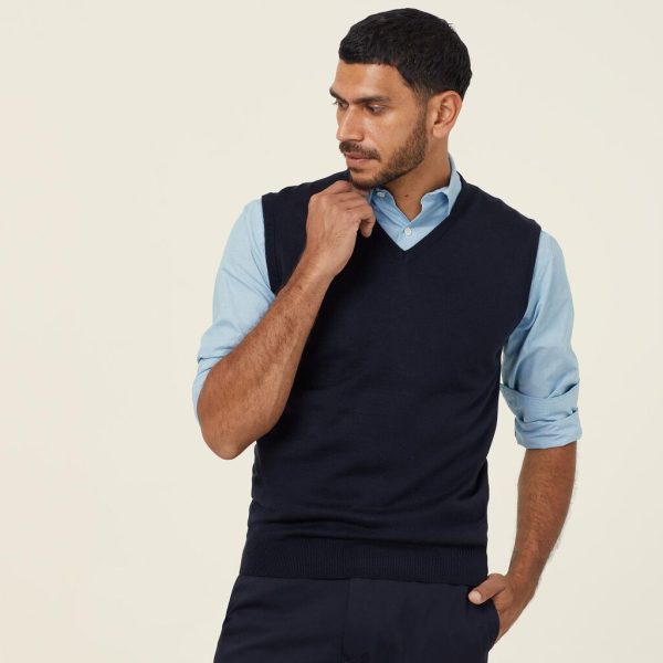 Mens Acrylic V-Neck Vest