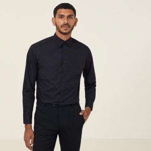 Mens Poplin Long Sleeve Shirt