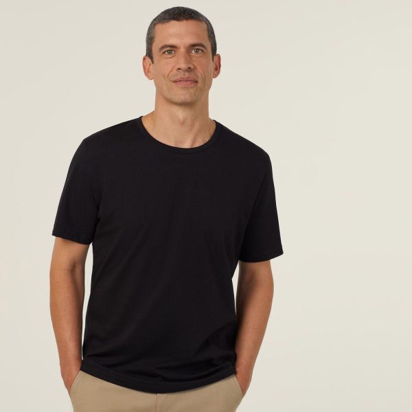 Mens Jersey Short Sleeve Crew Neck Tee