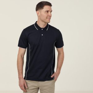 Mens Antibacterial Polyface Short Sleeve Polo