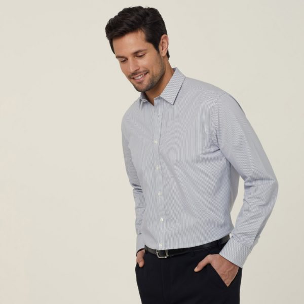 Mens Avignon Fine Block Stripe Shirt