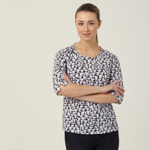 Ladies Antibacterial Petal Print Top