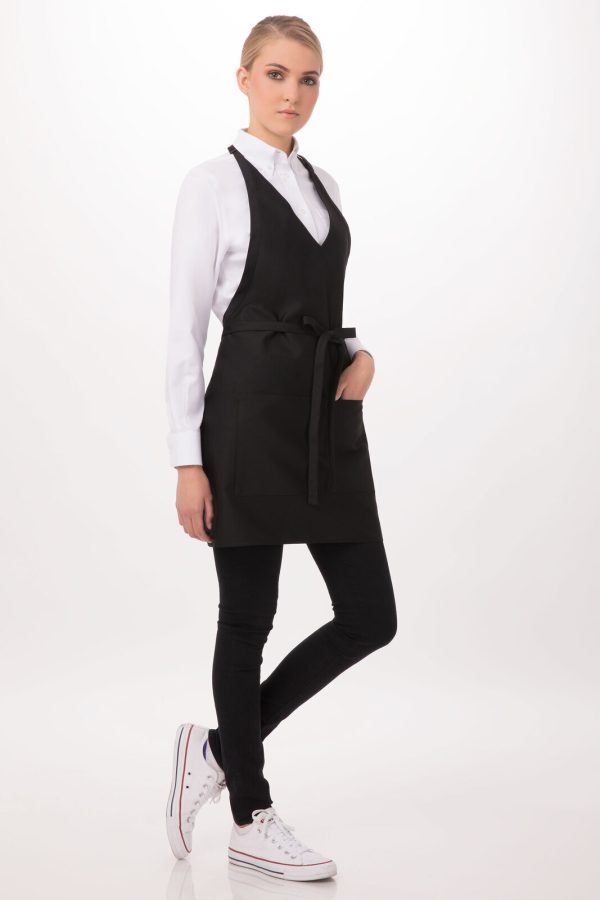 V-Neck Tuxedo Apron