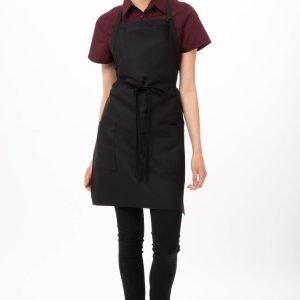 Two Patch Pocket Bib Apron