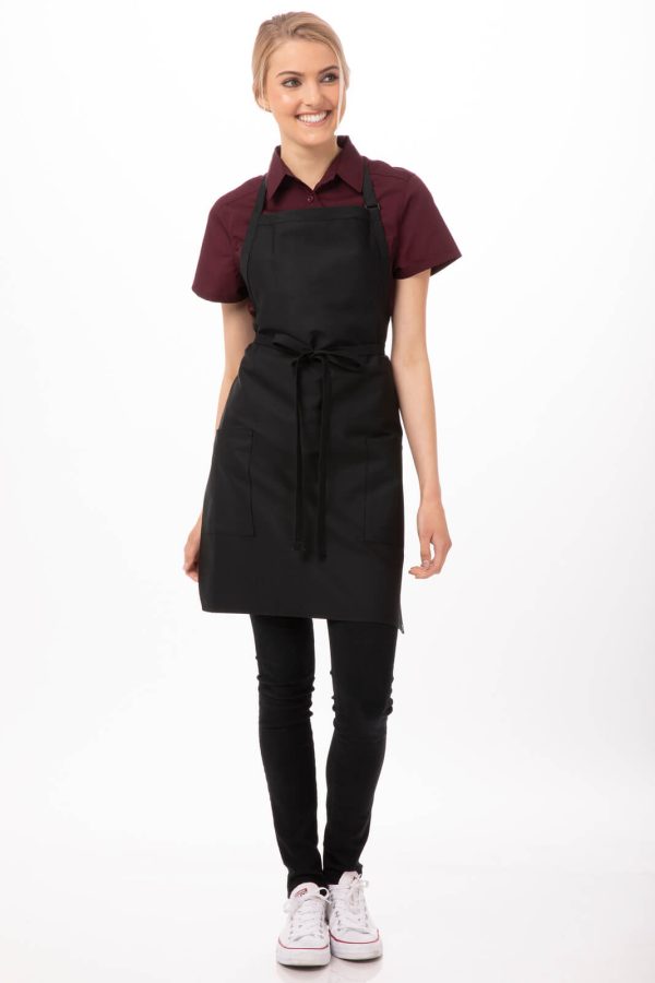 Two Patch Pocket Bib Apron