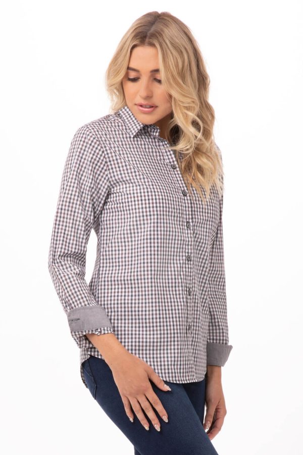 Ladies Modern Long Sleeve Dress Shirt