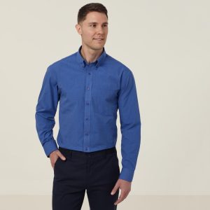 Mens End On End Long Sleeve Shirt