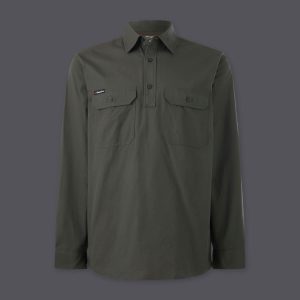 Mens Workcool Vented Closed Front Shirt