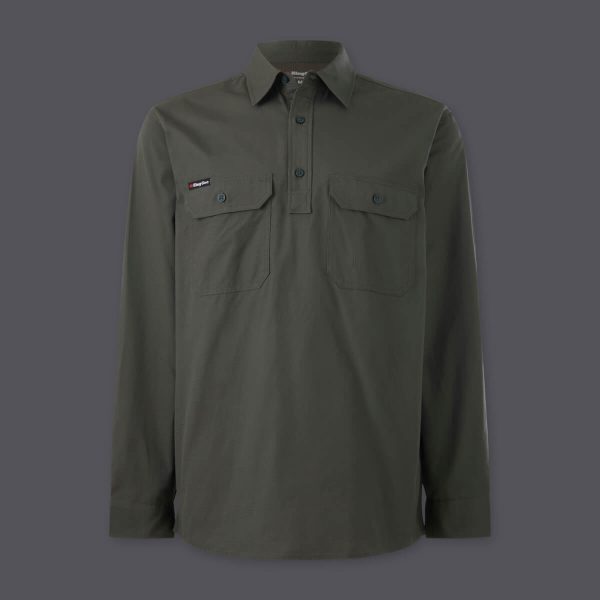 Mens Workcool Vented Closed Front Shirt