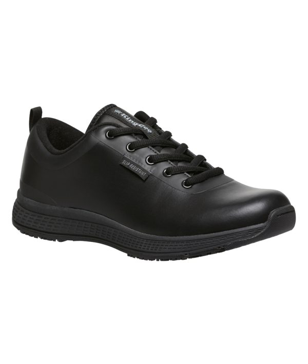 Ladies Leather Lace-Up Work Shoes