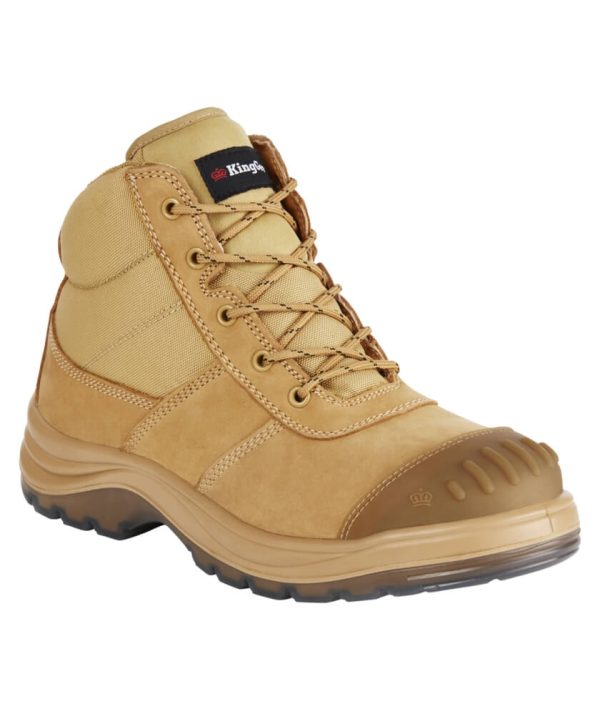 Mens Tradie Zip/Lace Steel Cap Safety Work Boots 5