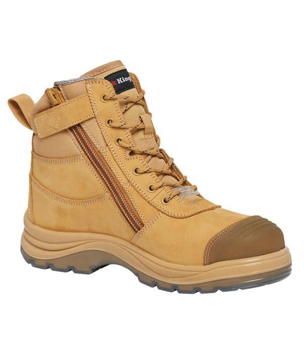 Mens Tradie Zip Composite Safety Work Boots