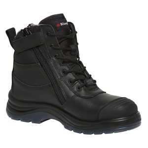 Mens Tradie Composite Safety Work Boots 6- Black