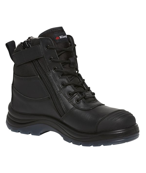 Mens Tradie Composite Safety Work Boots 6- Black